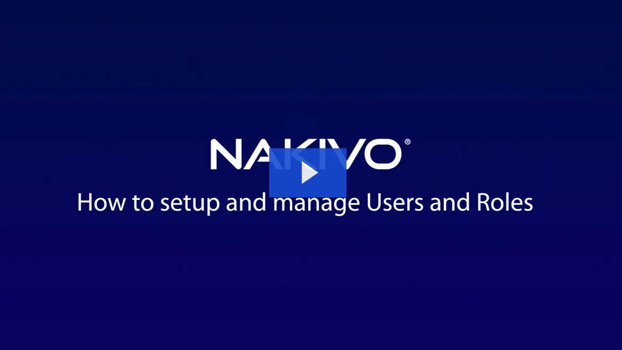 Users and roles video preview