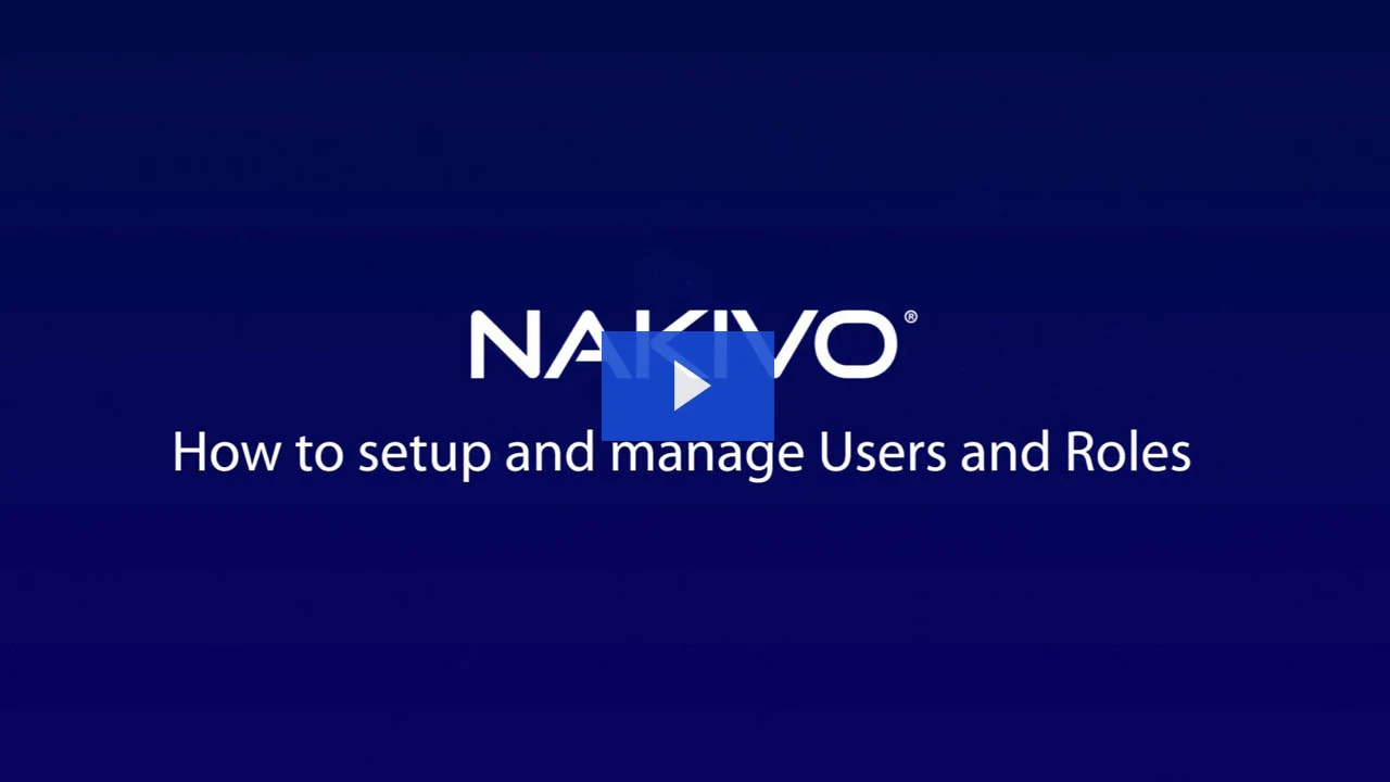 Users and roles video preview