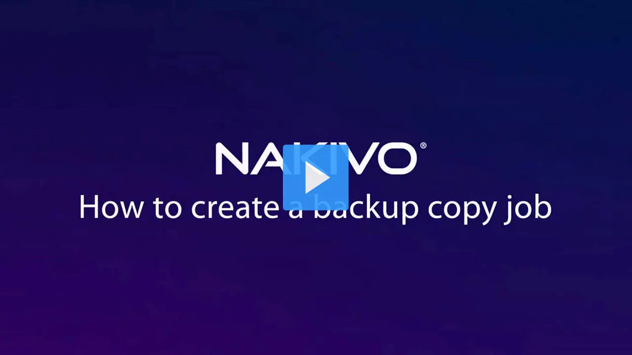 backup copy job video preview